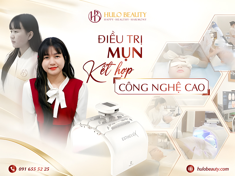 Điều trị mụn công nghệ cao tại Hulo Beauty mang lại hiệu quả cao