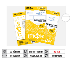 GIẤY KIỂM TRA MC.PLE