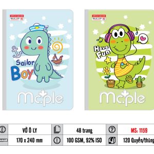 VỞ Ô LY MC.PLE 48 TRANG 100GSM MS 1159/1160/1104