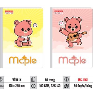 VỞ Ô LY MC.PLE 80 TRANG 100GSM MS 1161/1105