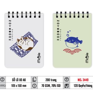 SỔ LÒ XO A6 MC.PLE MS 3448/3449/3461/3462