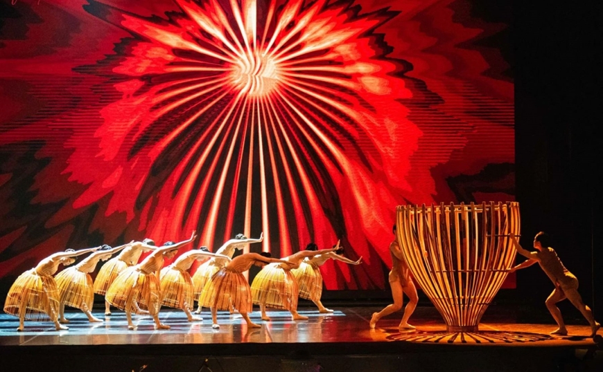 Ballet Dó được ê kíp nghệ sĩ trẻ thực hiện hứa hẹn kiến tạo sản phẩm nghệ thuật có bản sắc và sức cạnh tranh quốc tế Ảnh do Ban tổ chức cung cấp