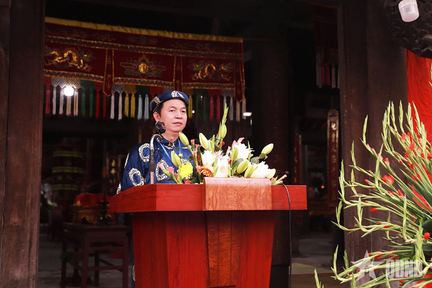 Ông Nguyễn Văn Hách, Chủ tịch UBND phường Đông Ngạc phát biểu khai mạc